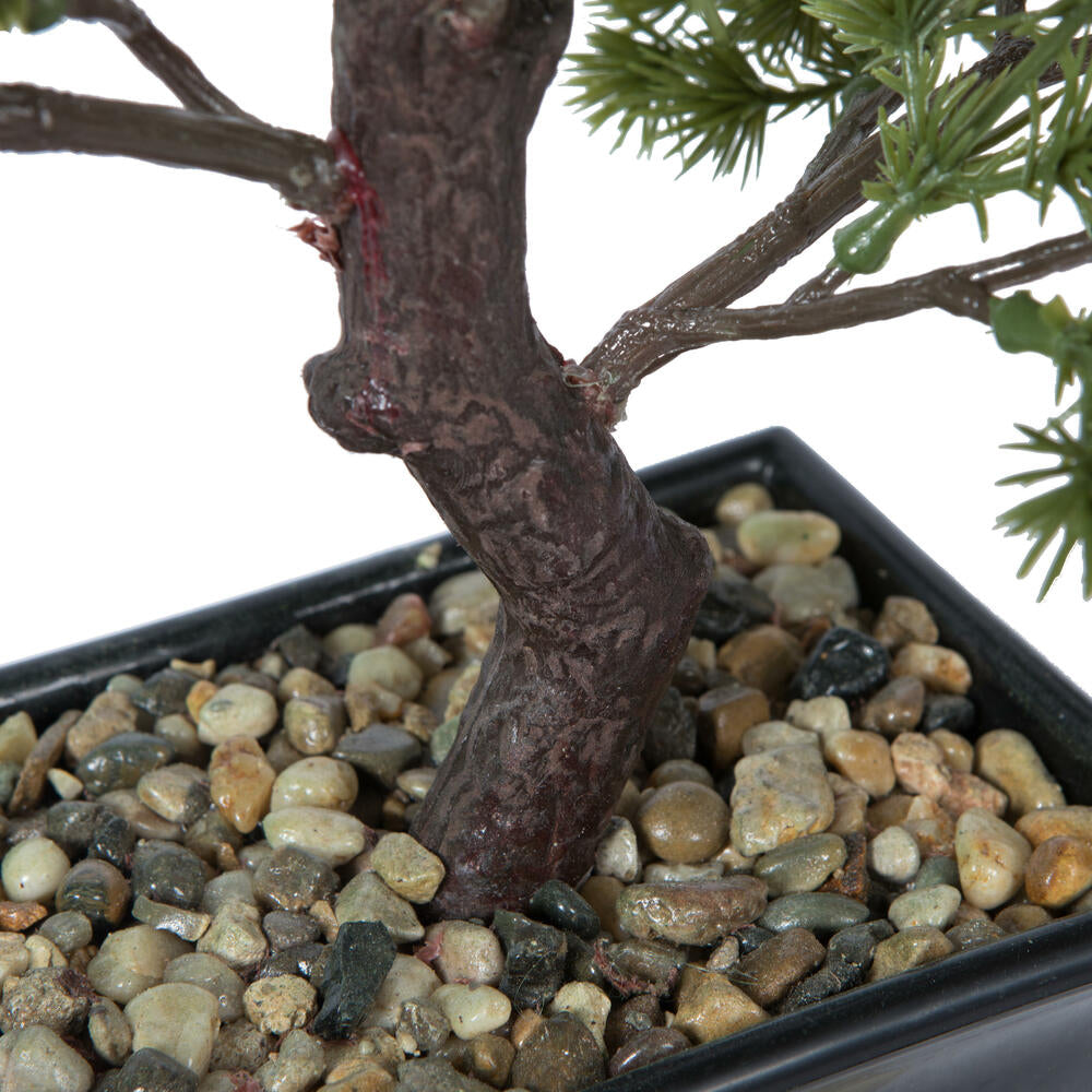 Vickerman 12" Artificial Potted Pine Bonsai Tree.