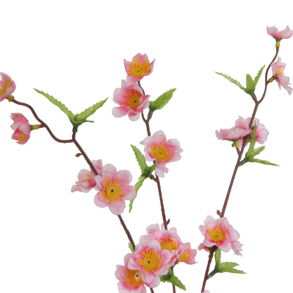 Vickerman 4' Artificial Hot Pink Blossom Tree in Black Planters Pot.