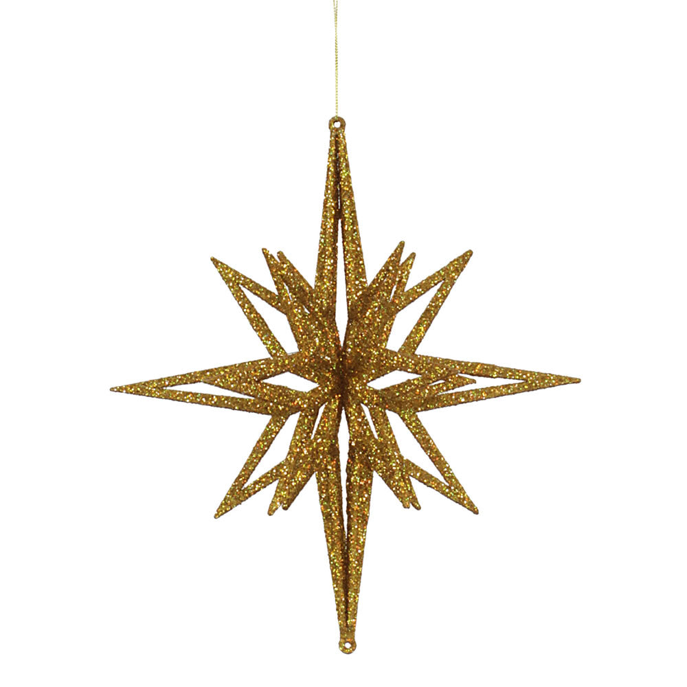 Vickerman 12" Gold Iridescent Star Christmas Ornament