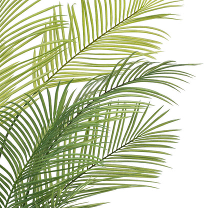 Vickerman 50" Green Areca Palm Plant. This is an artificial plant in a black plastic pot.