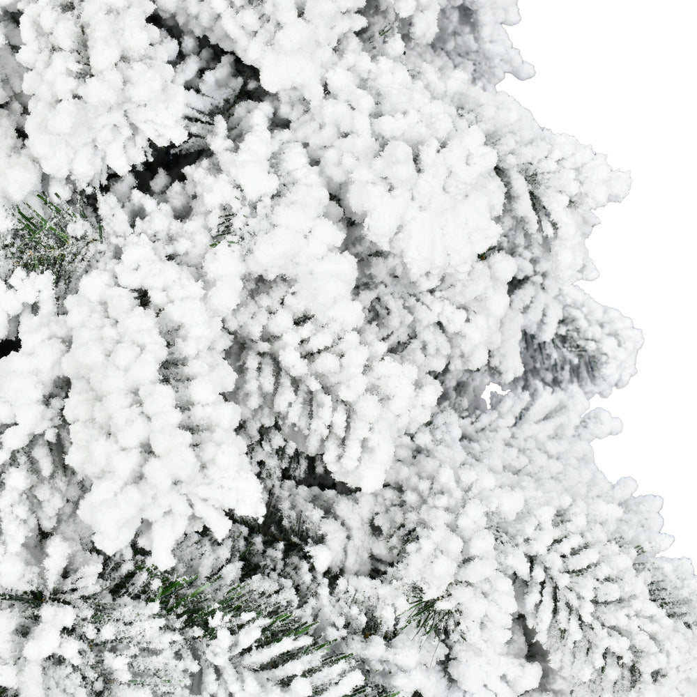 Vickerman 7' Flocked Spruce Artificial Christmas Tree Unlit