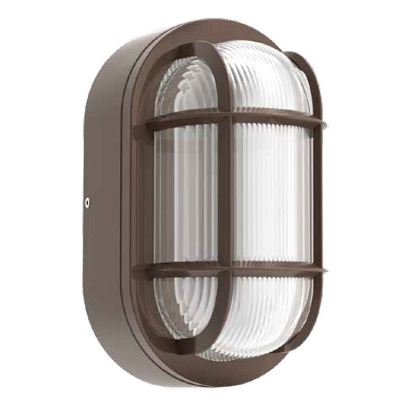 Westgate LED Traditional Bulkhead 6/8/10W 30/40/50K Photocell, Brz, Outdoor Lighting, 6W/8W/10W, 85 Lumens/W, 30K/40K/50K, Bronze Finish, 0-10V