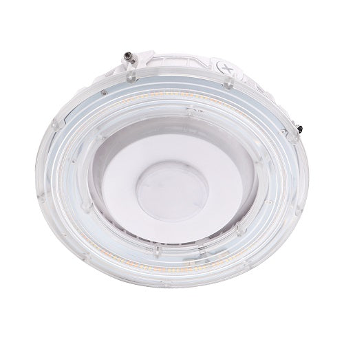 Euri Lighting ECR-100W103s Commercial LED 100-Watt Round Canopy Light 3 Color Selectable Waterproof IP65 Protection Dimmable