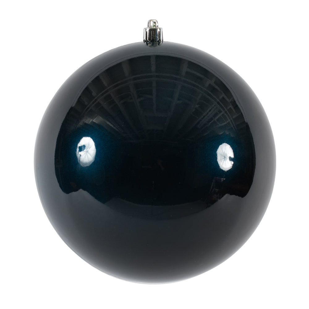 Vickerman 6" Midnight Blue Candy Ball Ornament 4 per Bag