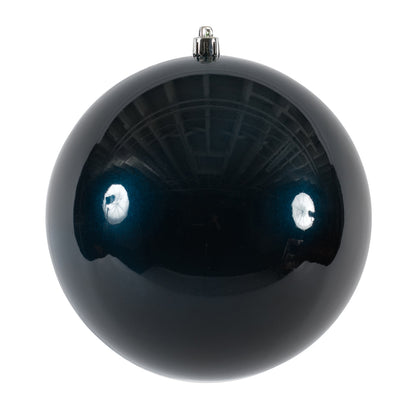 Vickerman 6" Midnight Blue Candy Ball Ornament 4 per Bag
