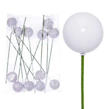 Vickerman 3" White Pearl UV Drilled Ball Ornament 12 per bag.