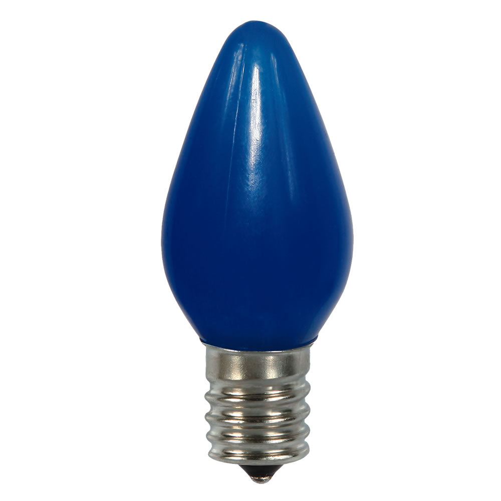 Vickerman C7 Ceramic LED Blue Twinkle Bulb  Nickel Base  120V .6 Watts 25 Bulbs per bag