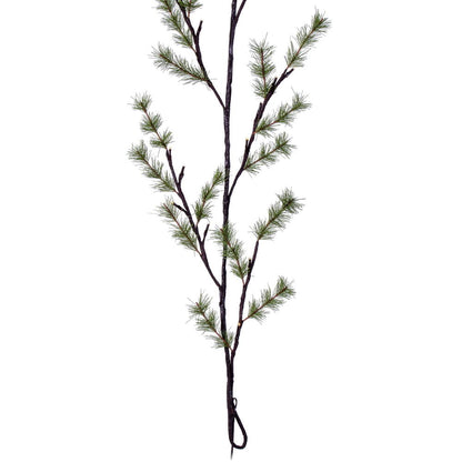 Vickerman 6' Green Mini Pine Twig Garland Battery Operated Warm White 3mm Wide Angle LED lights.