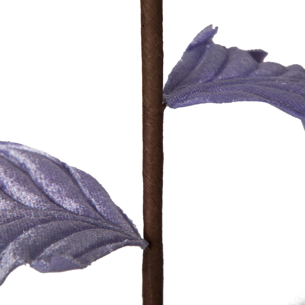 Vickerman 22" Lavender Velvet Glitter Trim Poinsettia 6 per bag.