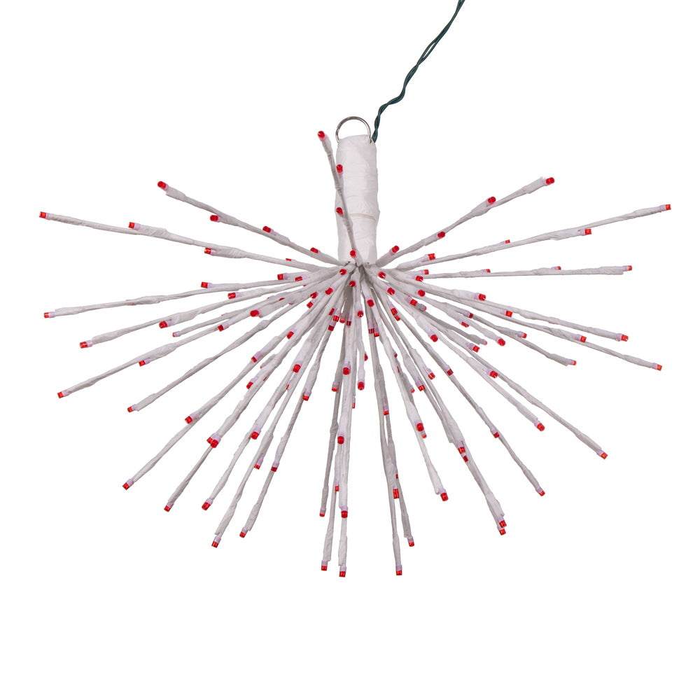 Vickerman 160Lt x 24" White Starburst Red 5mm LED Lights.