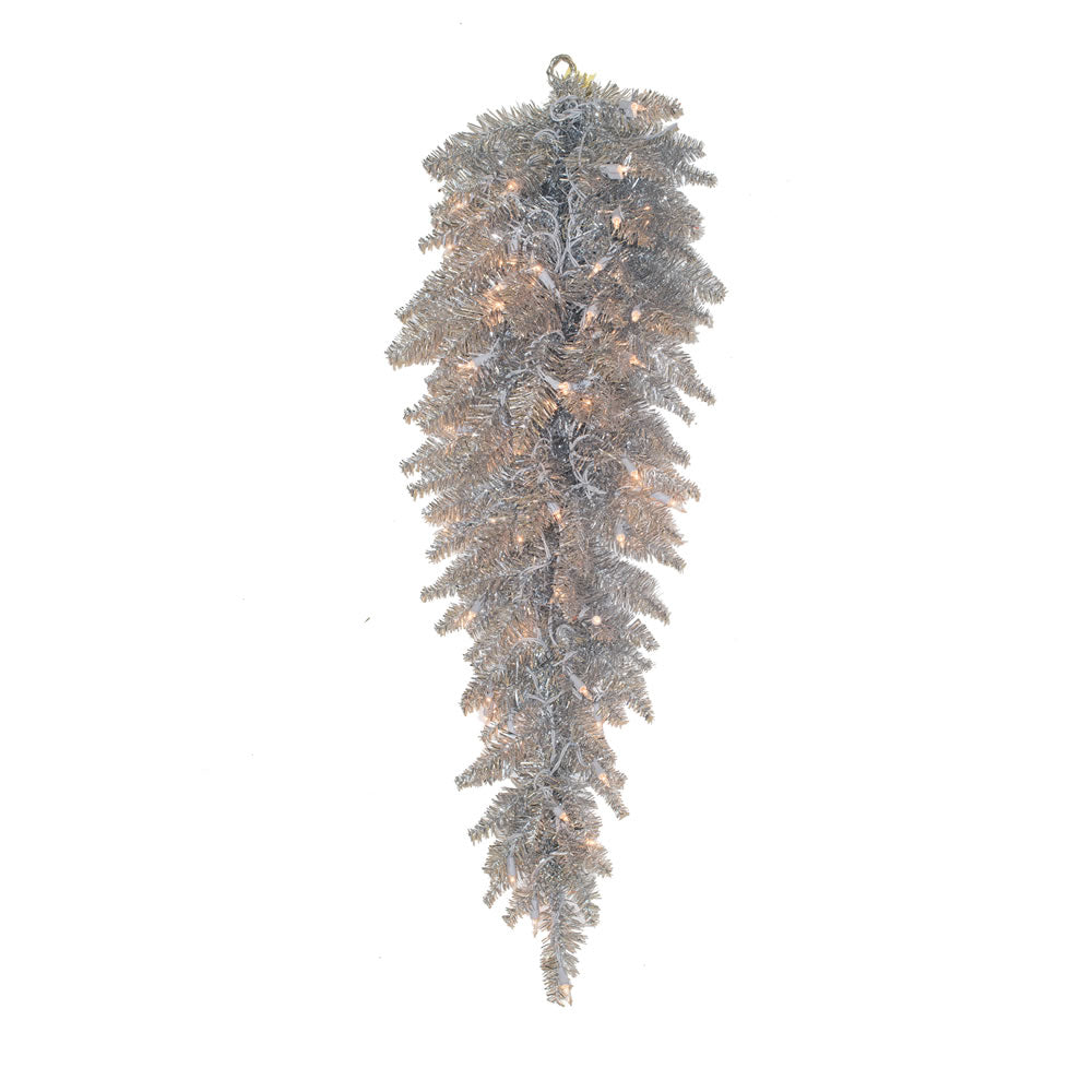 Vickerman 36" Silver Fir Artificial Christmas Teardrop Unlit