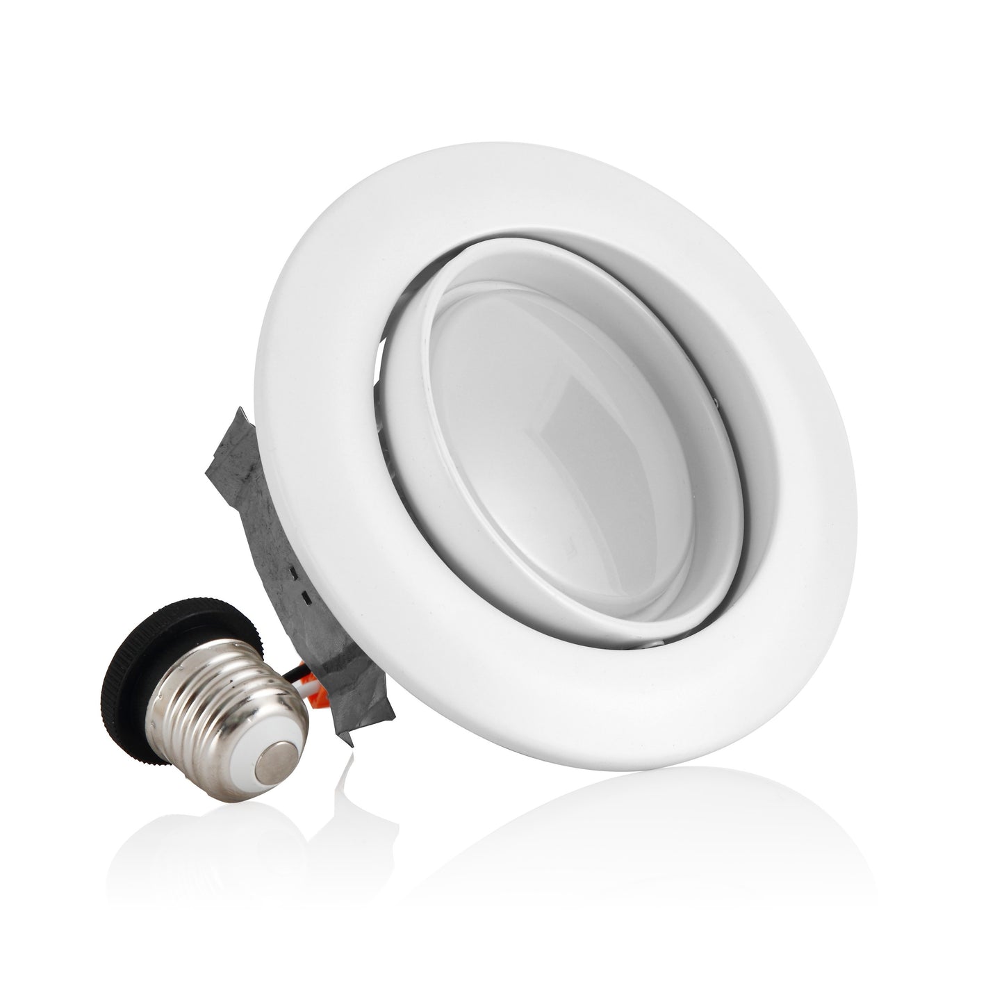 ASD Lighting LED Downlight Retrofit Kit Gimbal 4" 10W Dimmable 5000K White cETLus