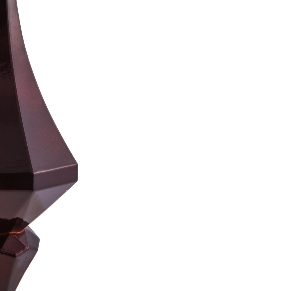 Vickerman 8" Burgundy Candy Finish Diamond Finial Ornament Pack of 2