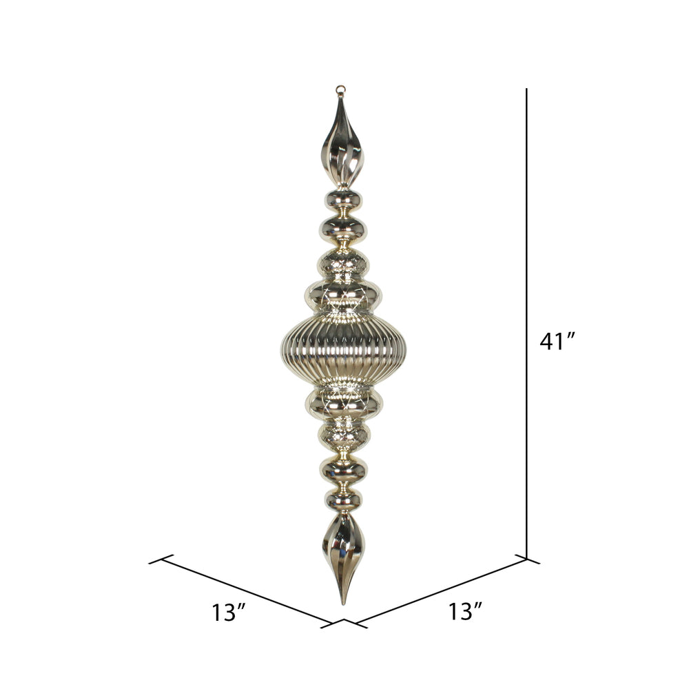 Vickerman 41" Champagne Shiny Finial Ornament