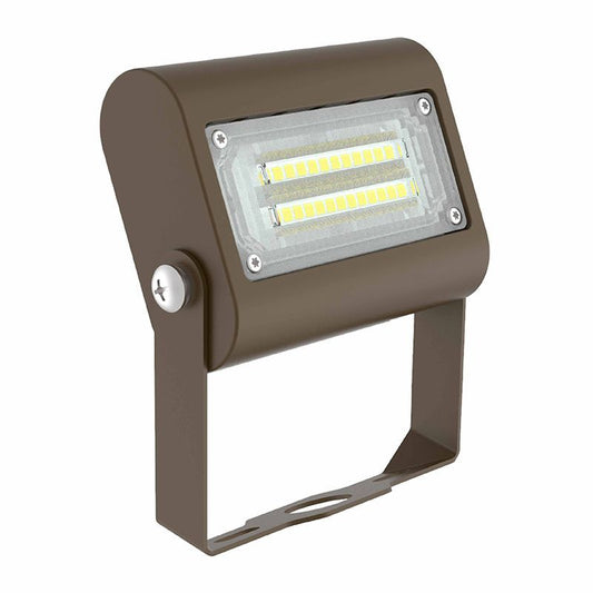 Westgate Flood/Area Light,T 120-277V, Outdoor Lighting, 15W, 1950 Lumens, 4000K, Bronze 0~10V Dimmable