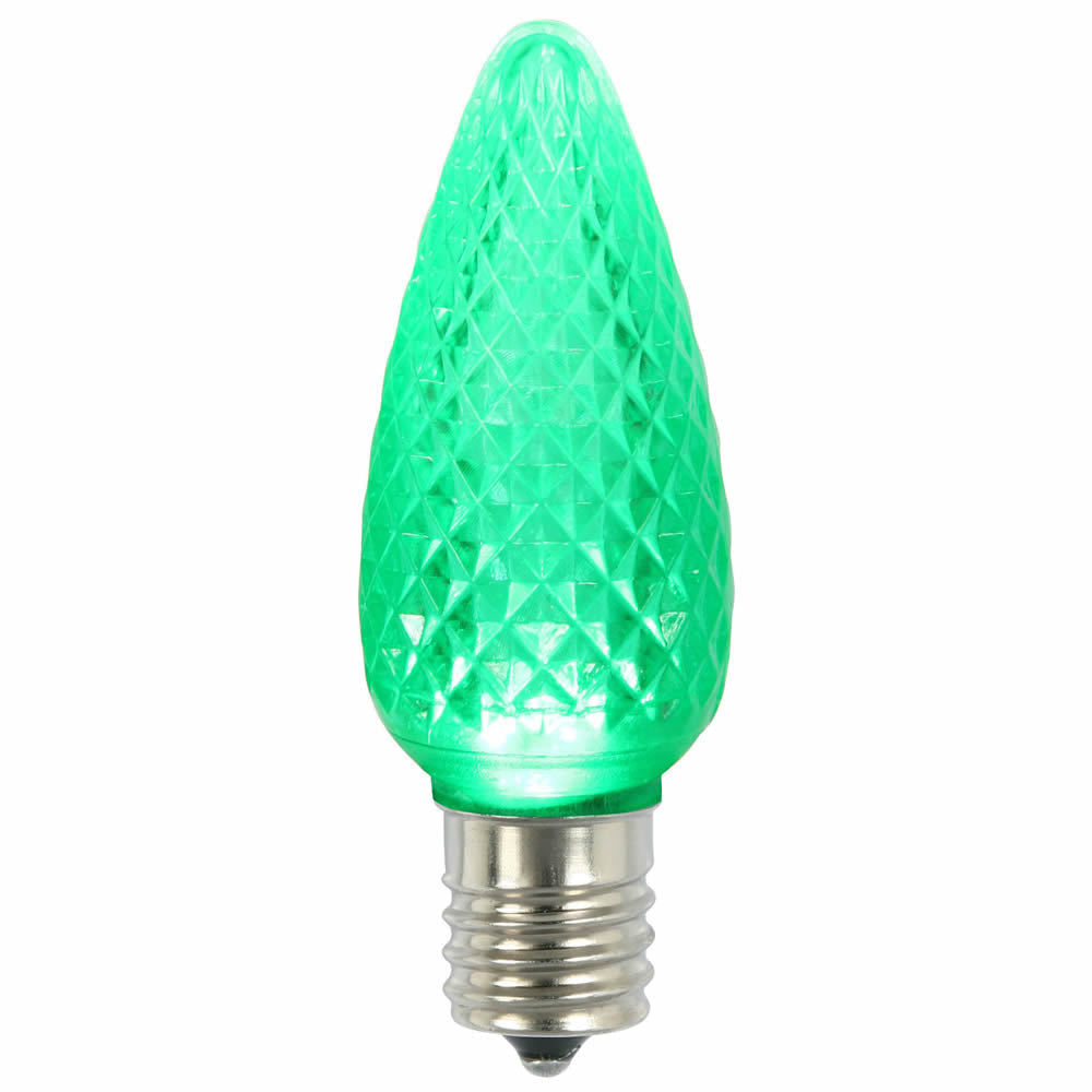 Vickerman C9 LED Green Faceted Twinkle  Replacement Bulb bag of 25