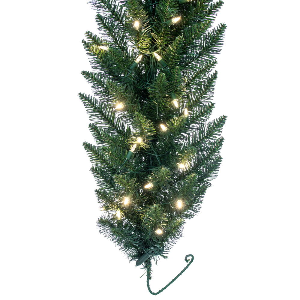 Vickerman 9' Camdon Fir Artificial Christmas Garland with Warm White LED Mini Lights