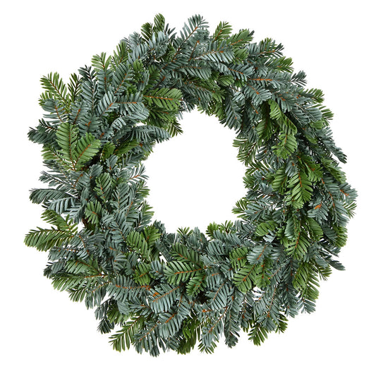 Vickerman 24" Green Medford Pine Artificial Christmas Wreath Unlit
