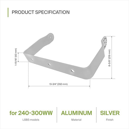 ASD Lighting Floodlight Mounting Bracket 240-300W Silver