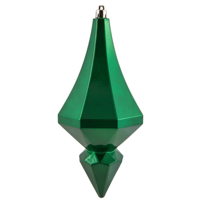 Vickerman 8" Green Candy Finish Diamond Finial Ornament Pack of 2