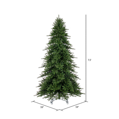 Vickerman 7.5' x 59" Bavarian Pine Artificial Unlit Christmas Tree.