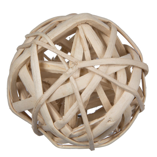 Vickerman Natural Botanicals 4" Kambu Ball Bleached. Includes 25 pieces per Pack.