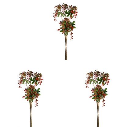 Vickerman 38" Artificial Red Berry Spray. There are 3 sprays per pack.