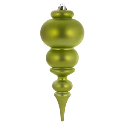 Vickerman 14" Lime Matte Finial Ornament