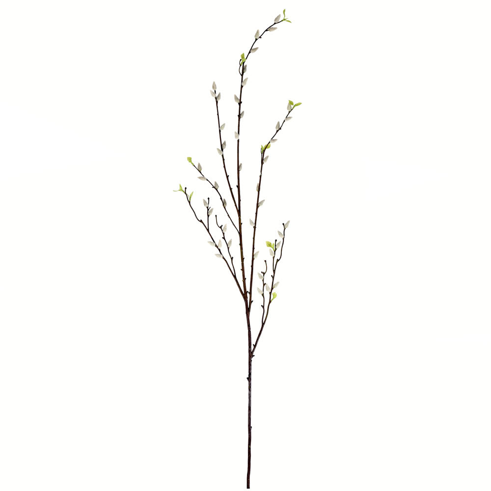 Vickerman 53" Artificial Goat Willow Spray. Includes 2 sprays per pack.