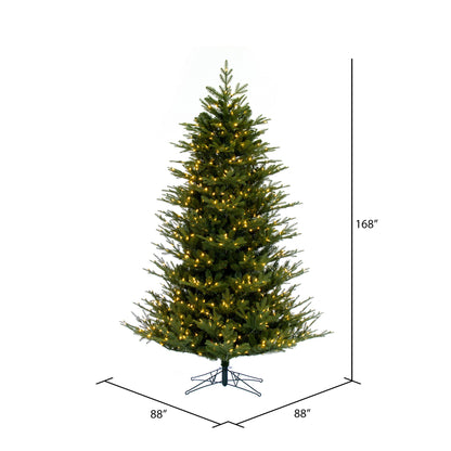 Vickerman 14' x 88" North Shore Fraser Fir Artificial Christmas Tree LED Warm White Lights