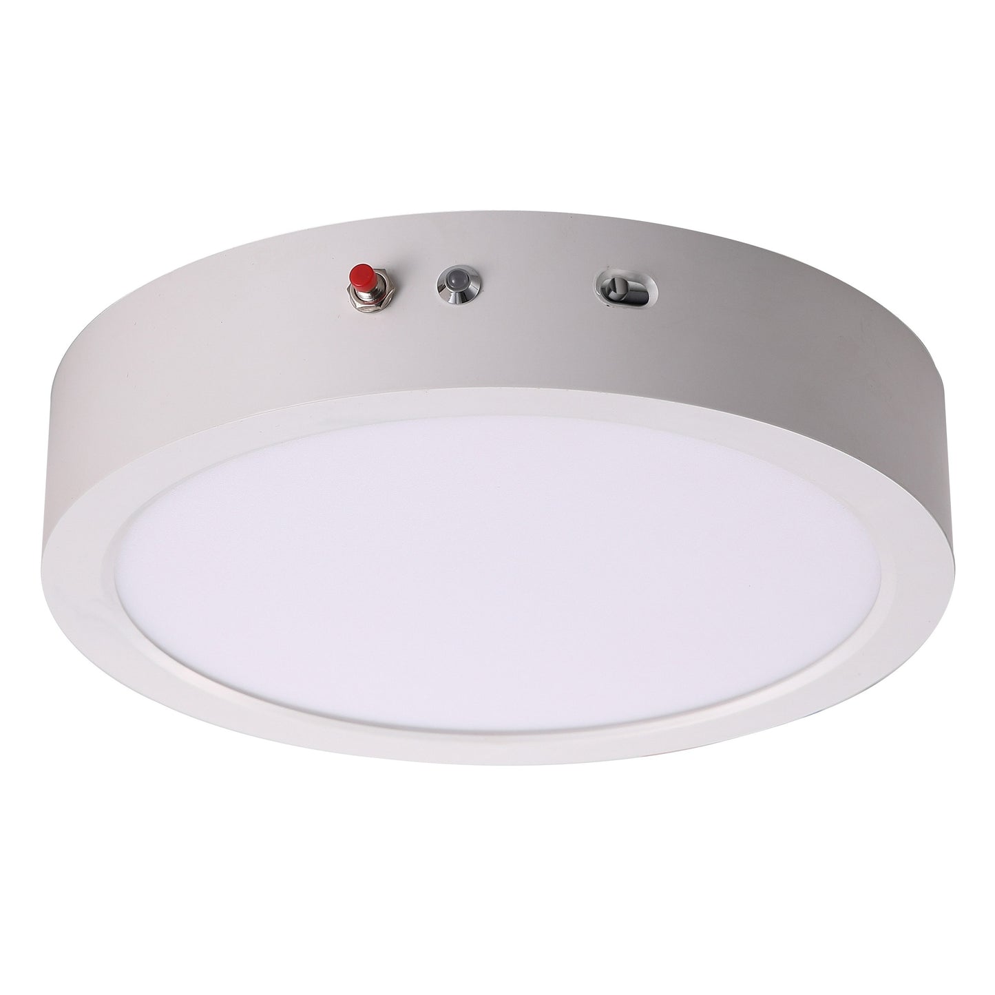 ASD Lighting LED Surface Mini Panel Round 9inch 18W 120V Triac 2700/3000/4000/5000/6000K with Battery Back-up 12W with ETL