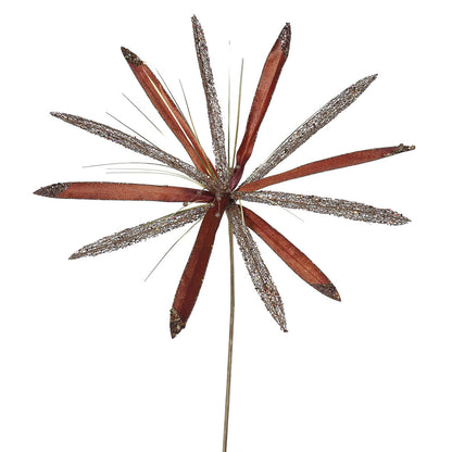 Vickerman 24" Chocolate Velvet Papyrus 3 per bag.