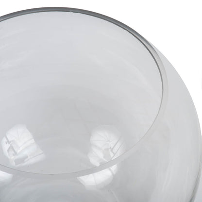 Vickerman 5" Clear Bubble Glass Container. Includes two pieces per set.