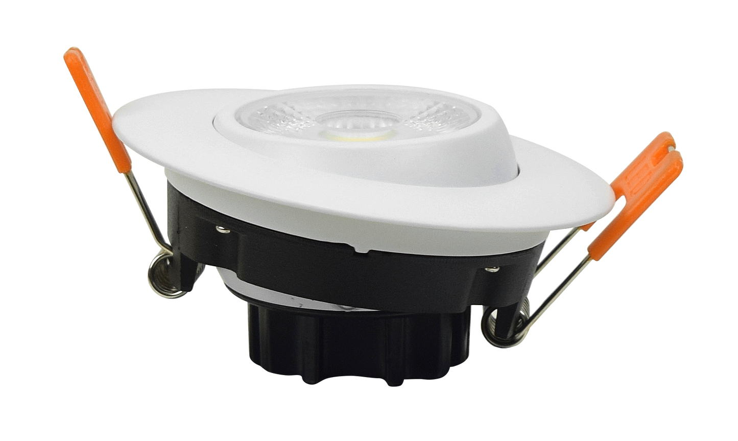 ASD Lighting LED Round Recessed Gimbal 4" 12W Dimmable CCT Selectable 3000/4000/5000K White ETL