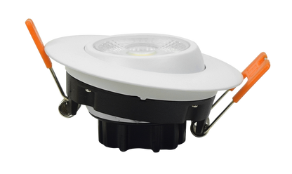 ASD Lighting LED Round Recessed Gimbal 4" 12W Dimmable CCT Selectable 3000/4000/5000K White ETL