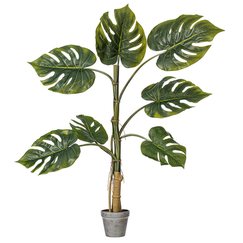 Vickerman 38" Artificial Potted Grand Split Philodendron Tree.