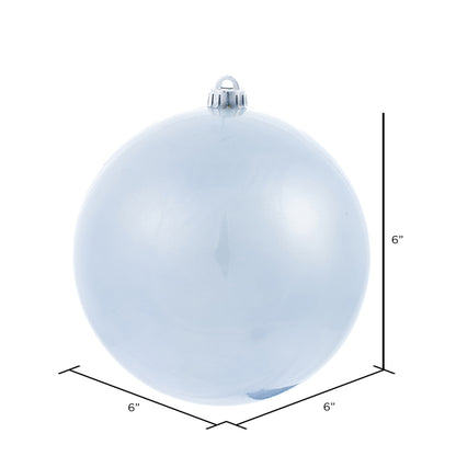 Vickerman 6" Periwinkle Candy Ball Ornament 4 per Bag