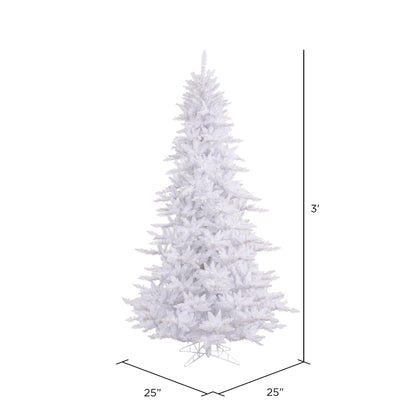 Vickerman 3' White Fir Artificial Christmas Tree Unlit
