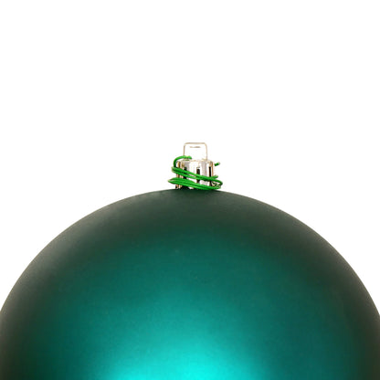 Vickerman 8" Dark Teal Matte Ball Ornament