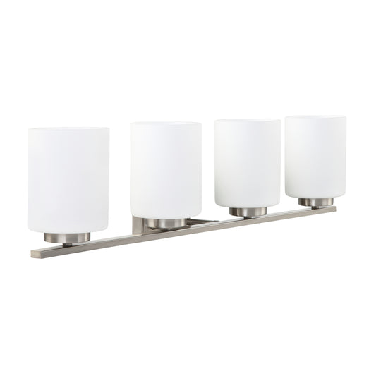 ASD Lighting 4-light Vanity Light 4xE26 60W 120V Satin Nickel ETL