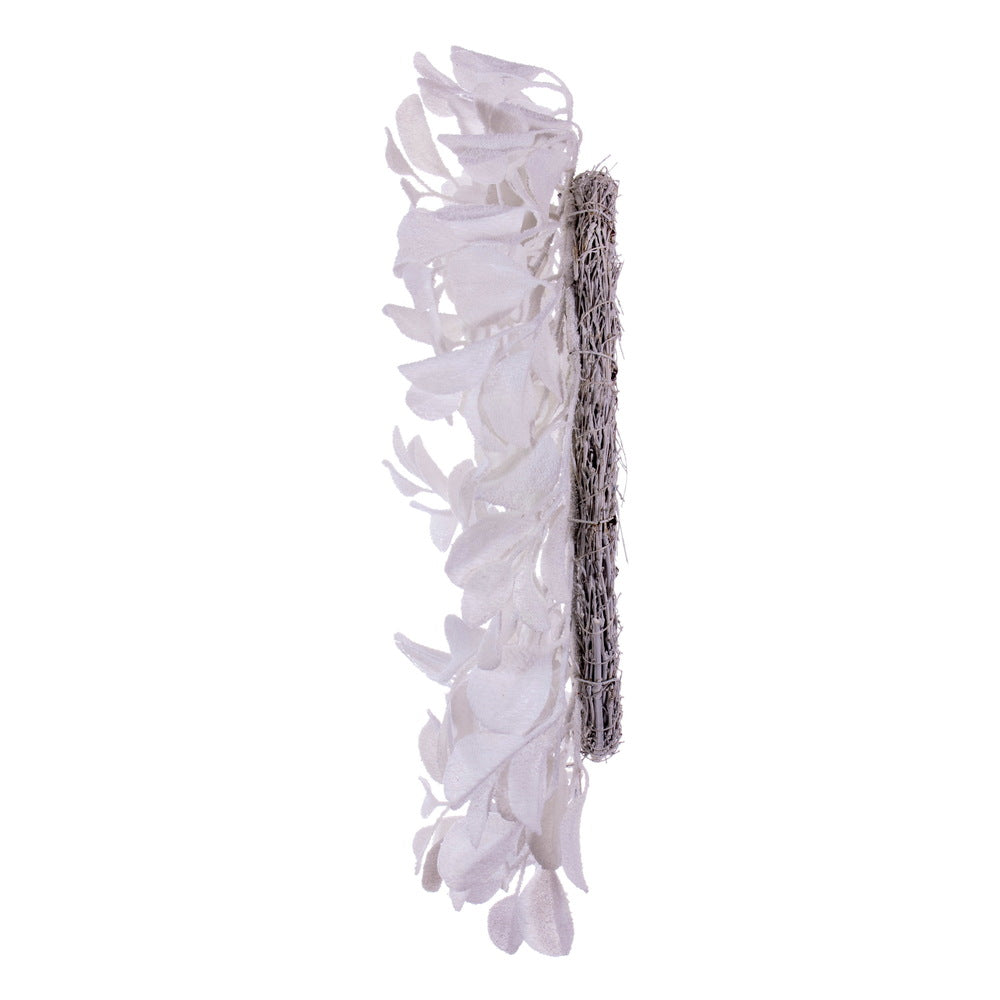 Vickerman 24" White Artificial Dogwood Snowy Wreath