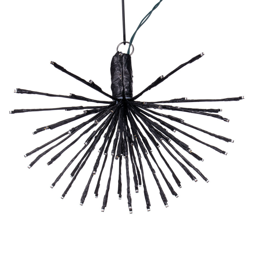 Vickerman 80Lt x 16" Black Starburst Warm White 5mm Twinkle LED Lights.