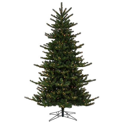 Vickerman 7.5' x 60" Decorator Pine Artificial Christmas Tree Clear Dura-lit Lights