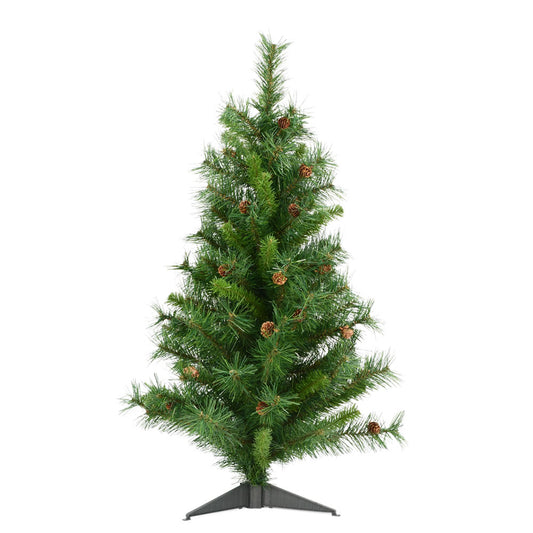 Vickerman 3' Cheyenne Pine Artificial Christmas Tree Unlit