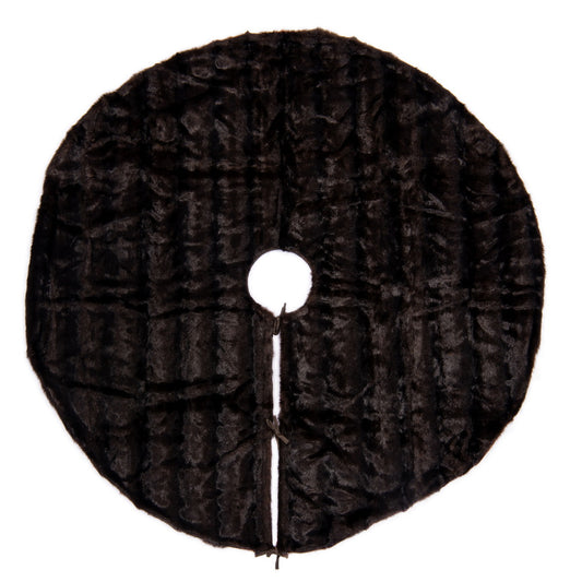 Vickerman 72" Cocoa Mink Faux Fur Tree Skirt