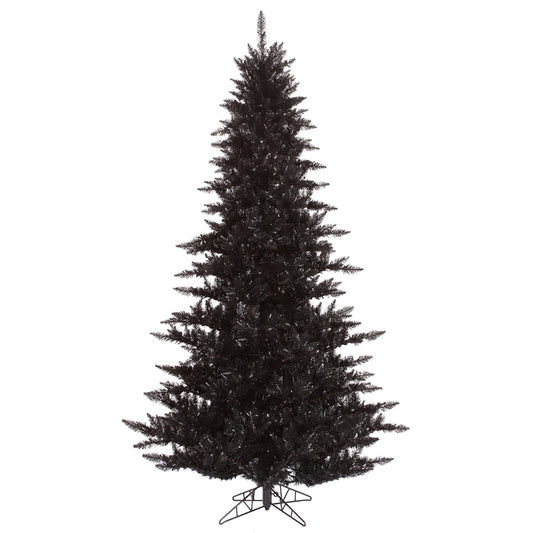 Vickerman 7.5' Black Fir Artificial Christmas Tree Unlit