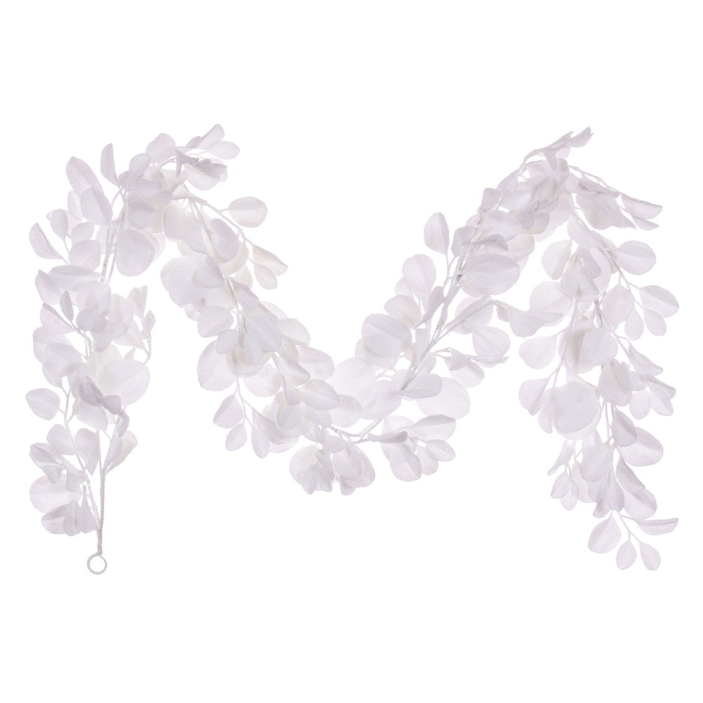 Vickerman 6' White Artificial Dogwood Snowy Garland