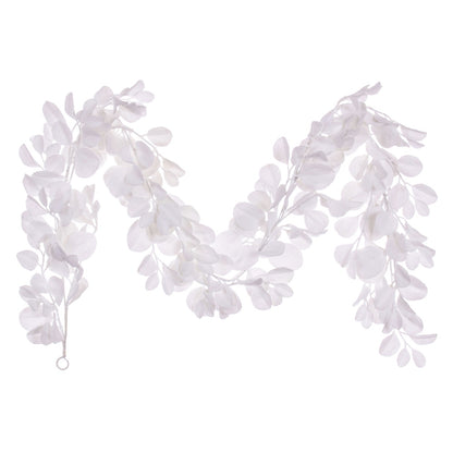 Vickerman 6' White Artificial Dogwood Snowy Garland