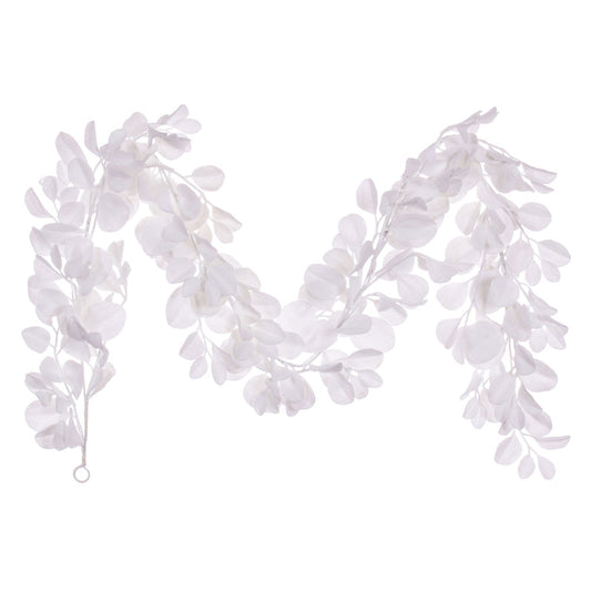 Vickerman 6' White Artificial Dogwood Snowy Garland
