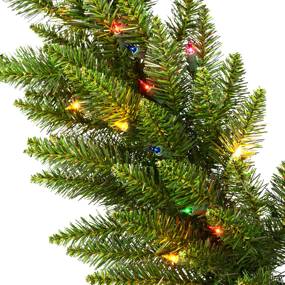 Vickerman 9' Camdon Fir Artificial Christmas Garland Multi-Colored Mini Lights